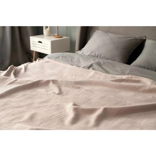 Плед Ardesto Summer, 190х220см, 100% бавовна, бежевий (ART0920SE)