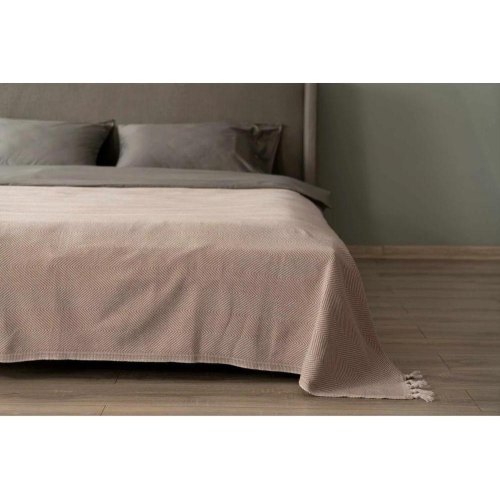 Плед Ardesto Summer, 190х220см, 100% бавовна, бежевий (ART0920SE)