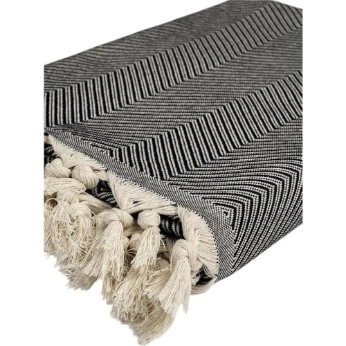 Плед Ardesto Summer, 140х190см, 100% бавовна, чорний (ART0915SL)