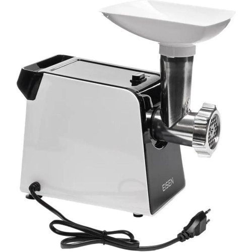 М'ясорубка Eisen EMG-071JW, 1700Вт, решітки металеві - 2шт, насадка для ковбас і кеббе, реверс