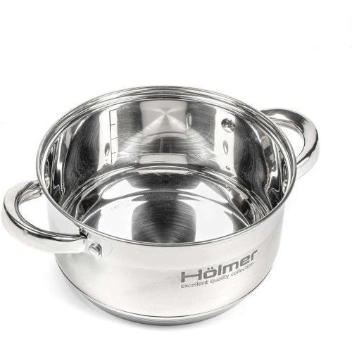 Каструля Holmer CR-12538-SS, 3.8л, з кришкою