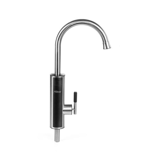 Водонагрівач проточний Holmer HHW-412SL, 3кВт, до +60 градусів, LED, нержавіюча сталь