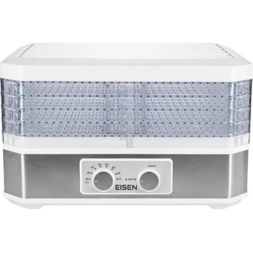 Сушарка для продуктів Eisen EFD-055W, 500Вт, 5 рівнів, 15л, діаметр 38см
