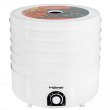 Сушарка для продуктів Holmer HFD-52W, 520Вт, 5 рівнів, діаметр 38см