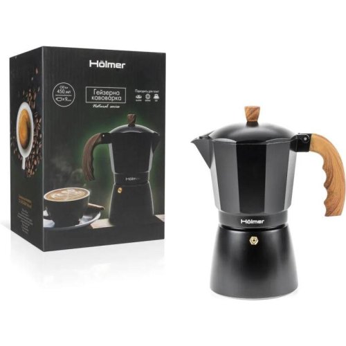 Кавоварка гейзерна Holmer CF-0450-BW Natural, 450мл