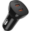 Автомобільний зарядний пристрій Choetech, 2xUSB Type-C, 40W, PD 3.0 20W, Black (TC0008-V2-BK)