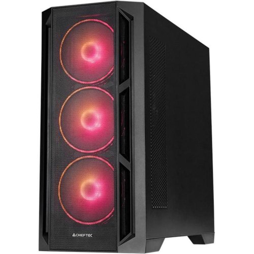Корпус Chieftec Apex Lumo ARGB, без блоку живлення, E-ATX, 4x140мм, Black (GA-01B-L-OP)