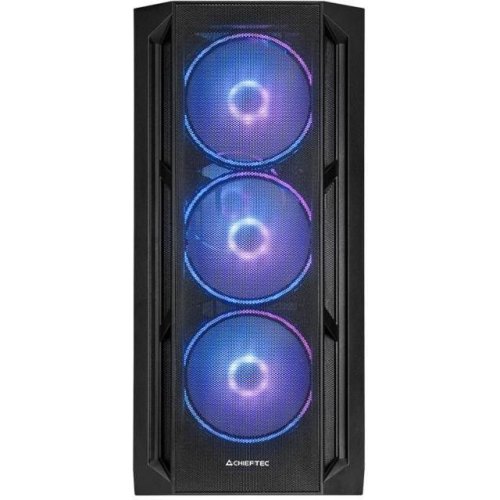 Корпус Chieftec Apex Lumo ARGB, без блоку живлення, E-ATX, 4x140мм, Black (GA-01B-L-OP)