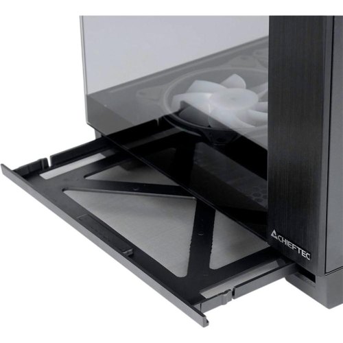 Корпус Chieftec Visio, без блоку живлення, ATX, Black (GM-30B-TG-OP)