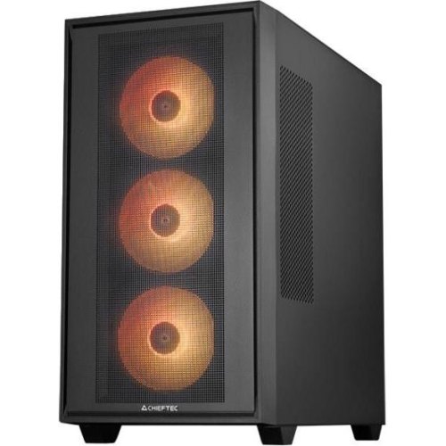 Корпус Chieftec Hunter 3, без блоку живлення, E-ATX, 4x120мм, Black (GS-03B-OP)
