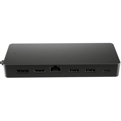 Док-станція HP, USB 3.1 Type-C to HDMI/2xUSB 3.0/2xUSB Type-C/DP/RJ45/Ethernet, чорна (50H55UT)