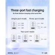 Мережевий зарядний пристрій Acefast A45 Fast Charger, 2xUSB Type-C/1xUSB Type-A, 65W, GaN, Mountain mist (6974316282099)