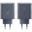 Мережевий зарядний пристрій Acefast A45 Fast Charger, 2xUSB Type-C/1xUSB Type-A, 65W, GaN, Mountain mist (6974316282099)