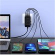 Мережевий зарядний пристрій Choetech сharger diamond model, 2xUSB Type-C/2xUSB Type-A, 100W PD, Black (PD6028-BK)