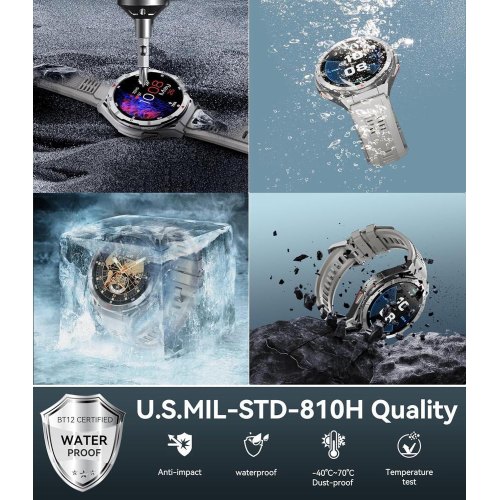 Смартгодинник Oukitel BT12, Grey (6931940789585)