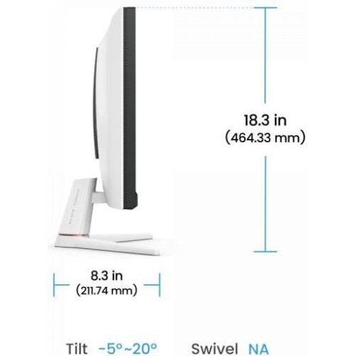 Монітор BenQ EX271, 27 IPS, 180Гц, 2xHDMI/DP/USB Type-C, колонки, білий (9H.LNALA.TBE)