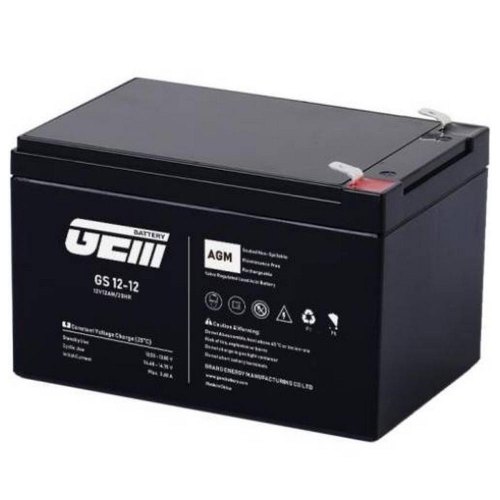 Акумуляторна батарея GEM Battery, 12V/12Ah, AGM, F1/F2 (GS 12-12)
