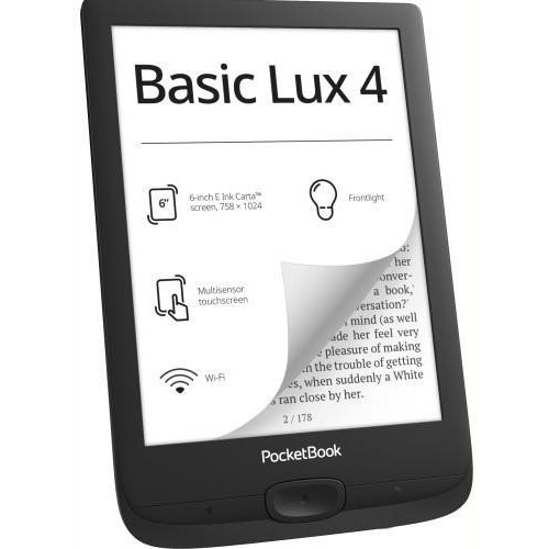 Електронна книга PocketBook Basic Lux 4, Black (PB618-P-WW)