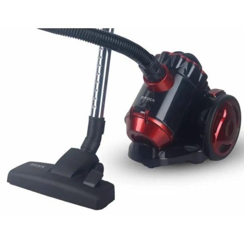 Пилосос BROCK BVC 8055 RD, 800Вт, 2л, контейнер, фільтр НЕРА, чорно-червоний