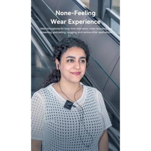 Мікрофон бездротовий, петличний Vention, подвійний, USB Type-C 2-Pack Wireless Lavalier Black (NCBB0)