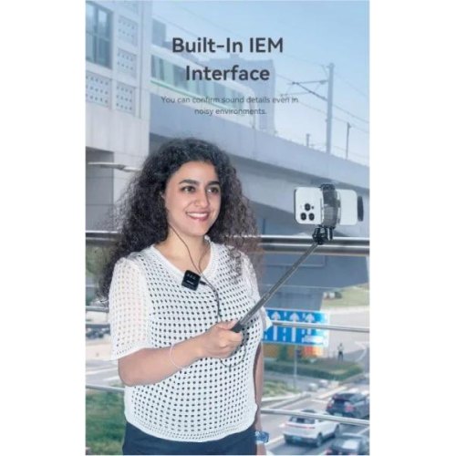 Мікрофон бездротовий, петличний Vention, подвійний, USB Type-C 2-Pack Wireless Lavalier Black (NCBB0)