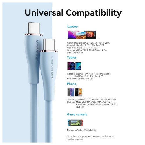 Кабель Vention, USB 2.0 Type-C to 2хUSB Type-C, Y-Splitter, 5A ,1.5м, Green (CTMGG)