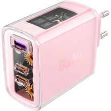 Мережевий зарядний пристрій Acefast A45 Fast Charger, 2xUSB Type-C/1xUSB Type-A, 65W, GaN, Cherry blossom (6974316282082)