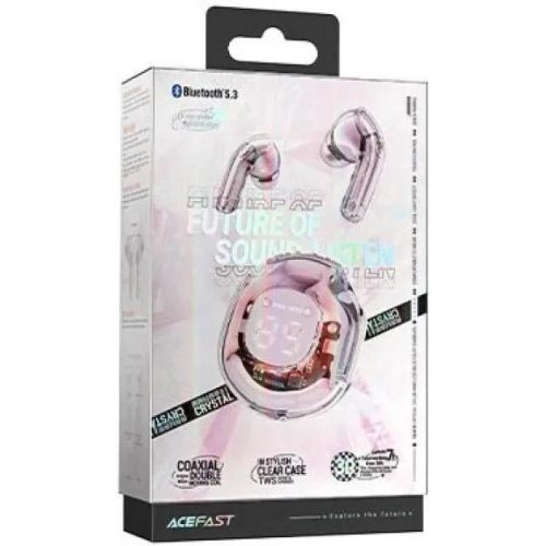 Навушники бездротові TWS Acefast T8, Lotus Pink (6974316282242)