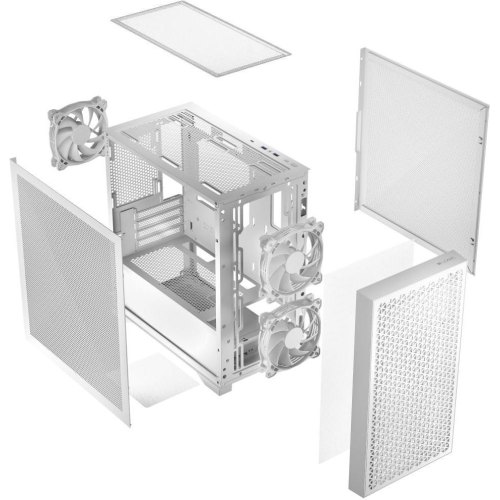 Корпус Logic Concept Dart Pro Mini Mesh, без блоку живлення, mATX, 3x120мм, White (AM-DART-PRO-0000-20)