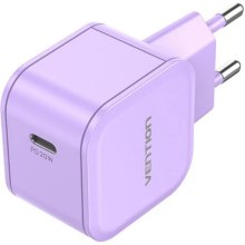 Мережевий зарядний пристрій Vention, 1xUSB Type-C, 20W, PD 3.0/QC 3.0, Purple (FEJV0-EU)