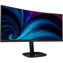 Монітор Philips 34B2U3600C/00, 34 VA, вигнутий, WQHD, 120Гц, HDMI/DP/USB Type-C/RJ-45/USB-hub, HAS, чорний