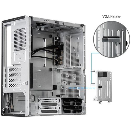 Корпус Chieftec Uni, без блоку живлення, mATX, Black (BS-20B-OP)