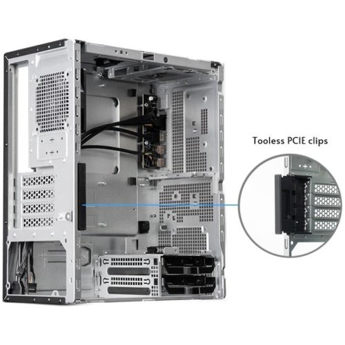 Корпус Chieftec Uni, без блоку живлення, mATX, Black (BS-20B-OP)