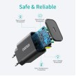 Мережевий зарядний пристрій Choetech matte wall charger, 1xUSB Type-C, PD 20W, Black (Q5004-EU-BK)