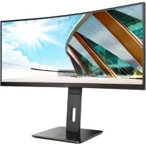 Монітор AOC CU34P2A, 34 VA, вигнутий, 3440x1440, 100Гц, DP/2xHDMI/USB, колонки, чорний