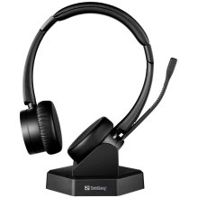 Гарнітура бездротова Sandberg Wireless Office Headset Pro+, Bluetooth, Black (126-18)