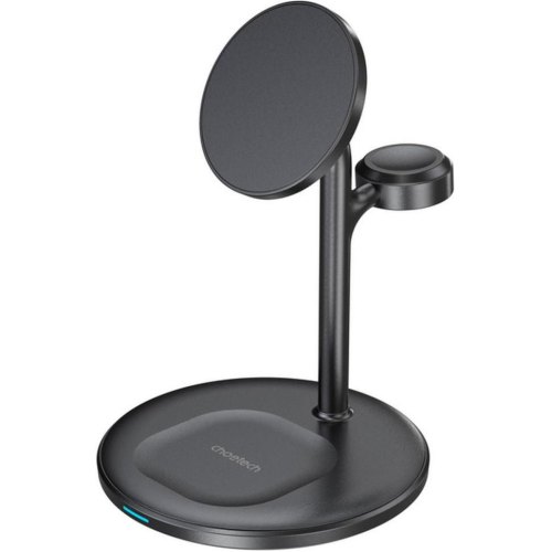 Бездротовий зарядний пристрій Choetech 3-in-1 Magnetic Wireless Fast Charger, 15W, Black (T585-F-101-CCBK)