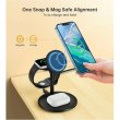 Бездротовий зарядний пристрій Choetech 3-in-1 Magnetic Wireless Fast Charger, 15W, Black (T585-F-101-CCBK)