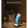 Бездротовий зарядний пристрій Choetech 3-in-1 Magnetic Wireless Fast Charger, 15W, Black (T585-F-101-CCBK)
