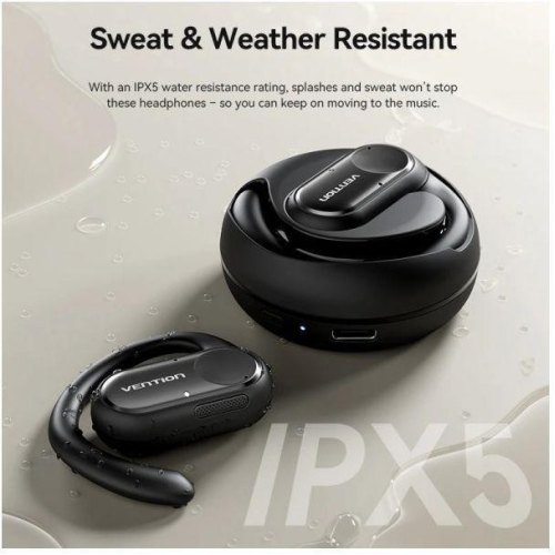 Навушники бездротові TWS Vention OpenBeat O11, Black (NBPB0)