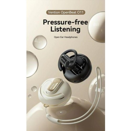 Навушники бездротові TWS Vention OpenBeat O11, Black (NBPB0)