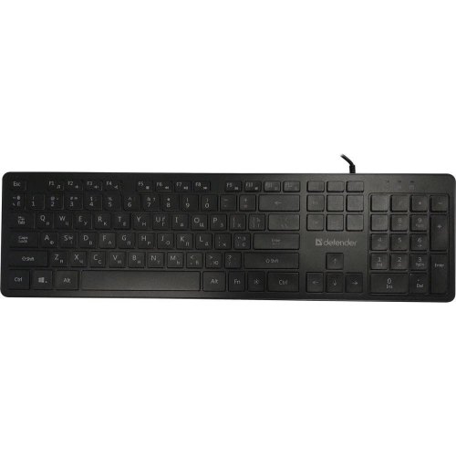 Клавіатура дротова, ігрова Defender Balance LQ UA, LED підсвітка, чорна (450790)