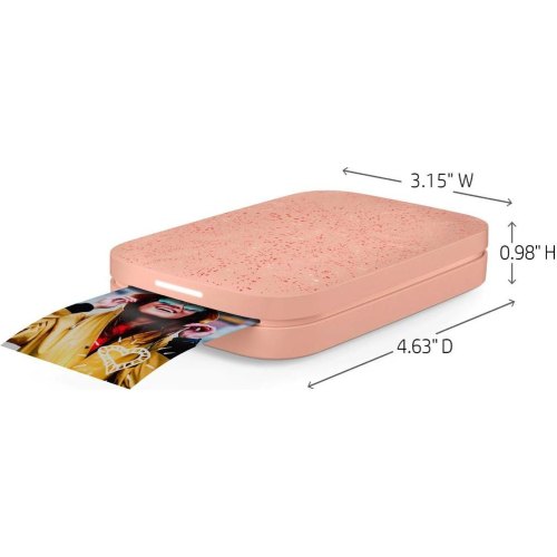 Фотопринтер портативний HP Sprocket, 2x3, 313x400dpi, Zink, 64MB, Bluetooth, рожевий (HPISPP)