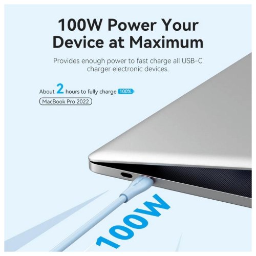 Кабель Vention, USB 2.0 Type-C to 2хUSB Type-C, Y-Splitter, 5A ,1.5м, Blue (CTMSG)