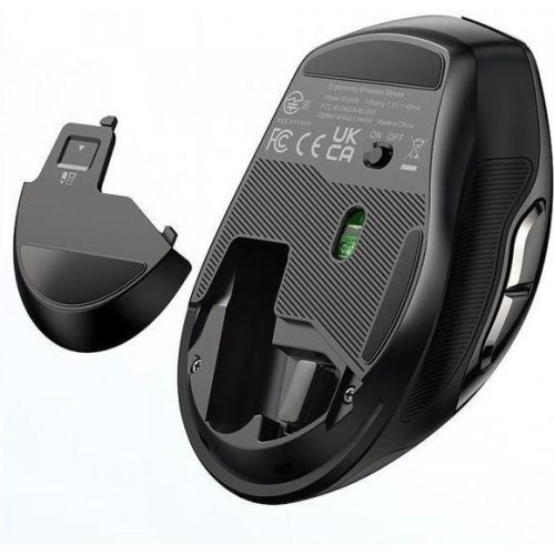 Миша бездротова Ugreen MU006, 2.4GHz/Bluetooth, 4000dpi, Silence Design, чорна (15063)