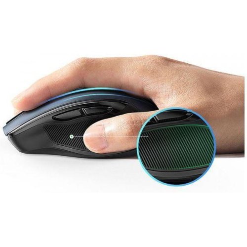 Миша бездротова Ugreen MU006, 2.4GHz/Bluetooth, 4000dpi, Silence Design, чорна (15063)