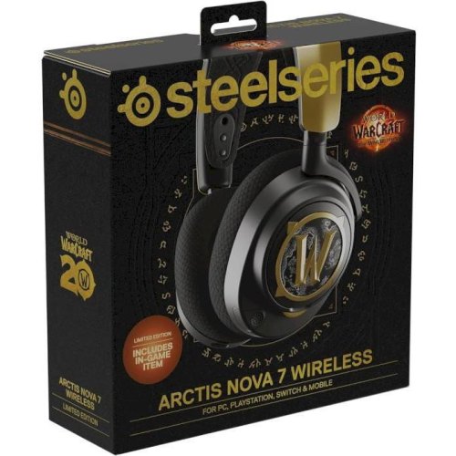 Гарнітура бездротова, ігрова SteelSeries Arctis Nova 7 World of Warcraft Edition (61558)