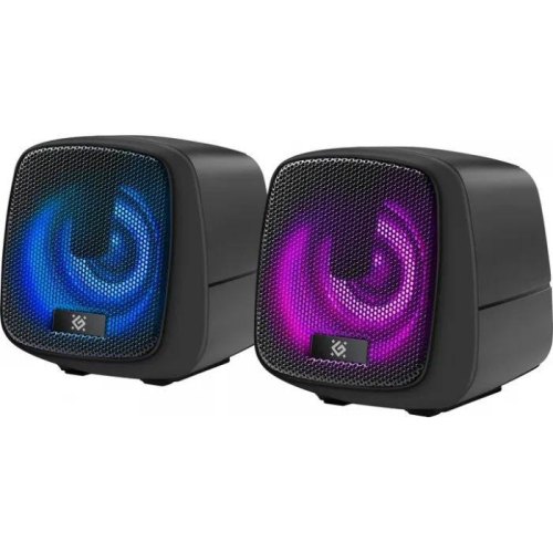 Акустична система 2.0 Defender J2, 6Вт, підсвітка, USB, чорна (65962)