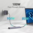 Док-станція Ugreen CM478, USB 3.0 Type-C to HDMI/2xUSB 2.0/USB 3.0/USB Type-C for charging, PD, 100W, сіра (15495)