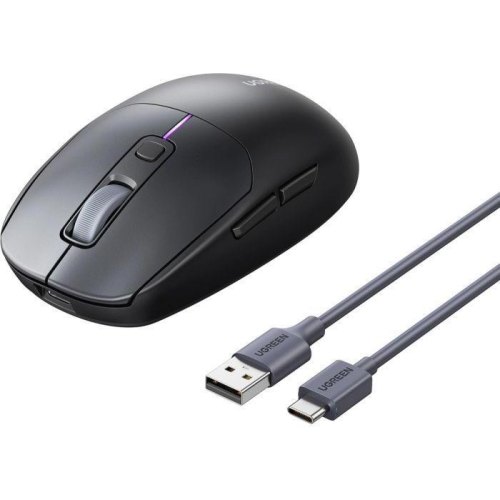 Миша бездротова, ігрова Ugreen MU103, 2.4GHz/Bluetooth, 5000dpi, чорна (90539)